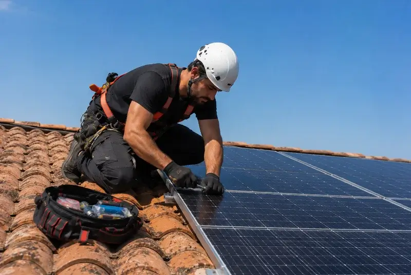 Maintenance et monitoring de panneaux solaires à Anstaing